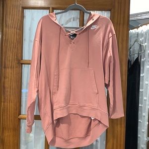 Pink Nike hoodie